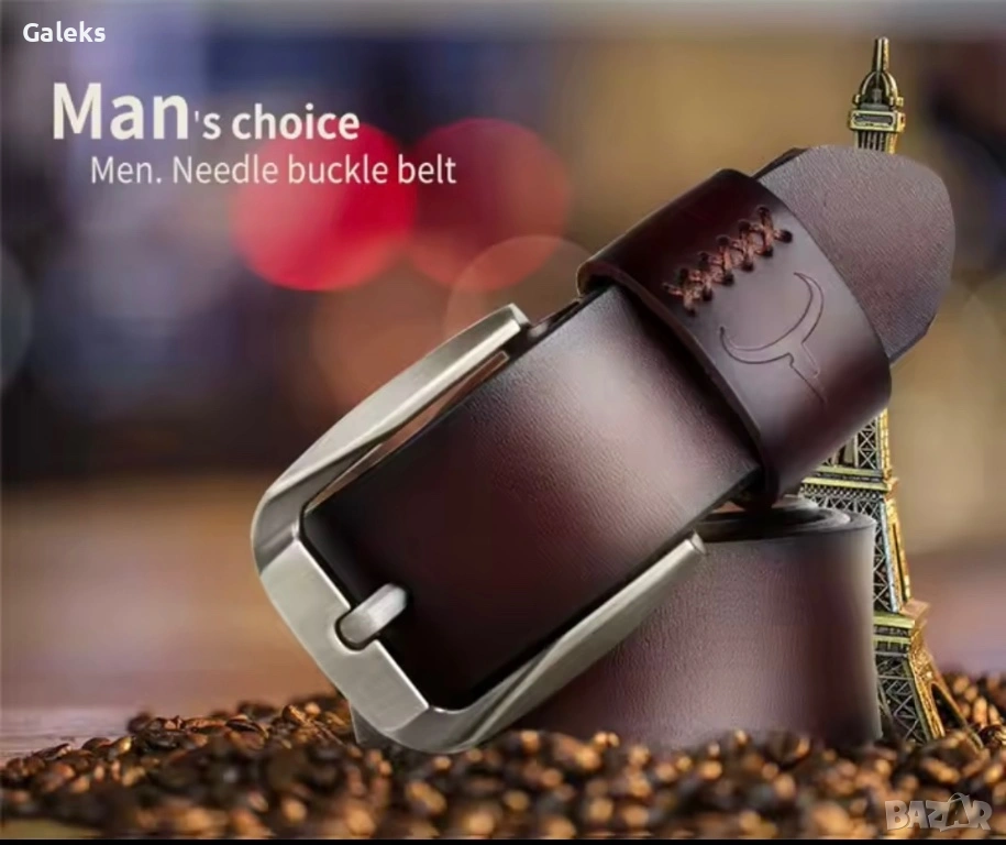 Премиум* Мъжки Ежедневен Спортен Колан COWATHER*/ Естествена телешка кожа!, снимка 1