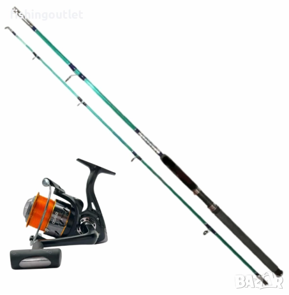 Комплект за сом и трофейни риби. Въдица 500гр акция,макара 13л и корда, снимка 1