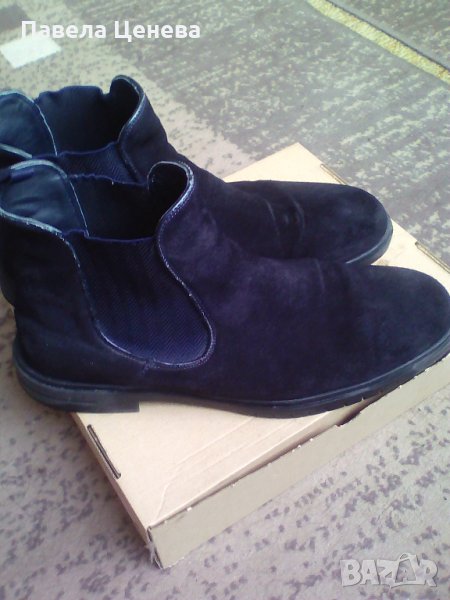 Мъжки черни боти велур на марка Vertice, снимка 1