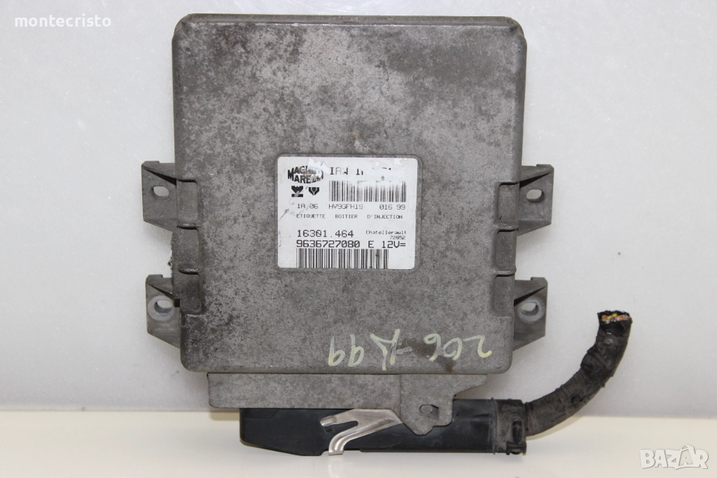 Моторен компютър Peugeot 206 (1998-2009г.) 16301464 / 9636727080 / IAW1AP81 / IAW 1AP.81, снимка 1