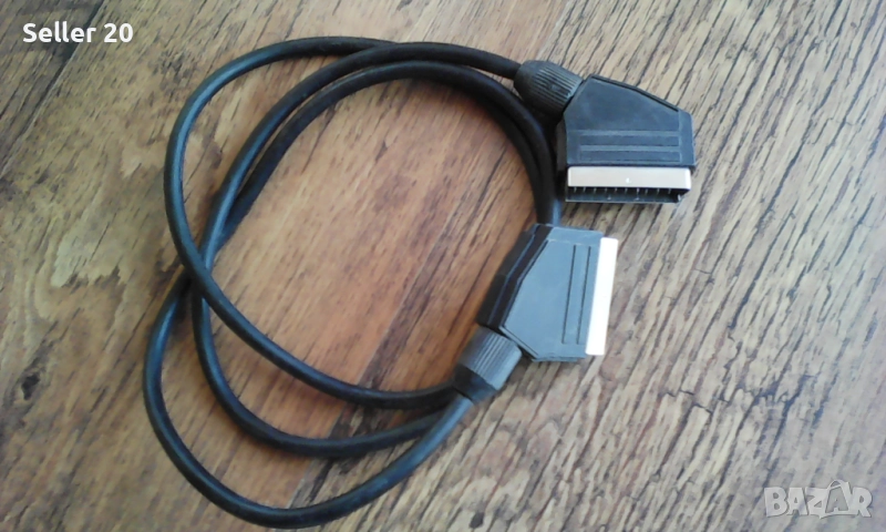 Кабел за DVD video audio TV с чинчове и скарт букса, снимка 1