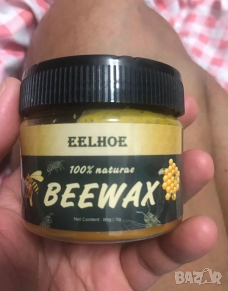 🪵 Натурална вакса от пчелен восък за дърво , снимка 1