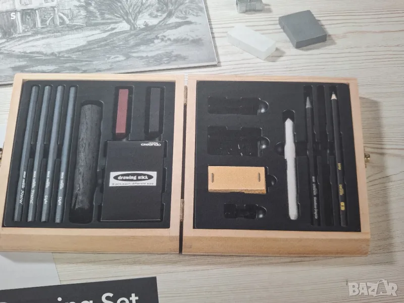 комплект за скициране и чертаене , снимка 1