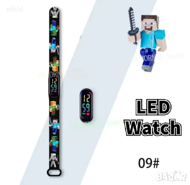 Майнкрафт Minecraft детски часовник електронен тип гривна, снимка 1
