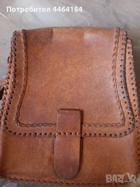 Ръчно шита Чанта естествена кожа, снимка 1