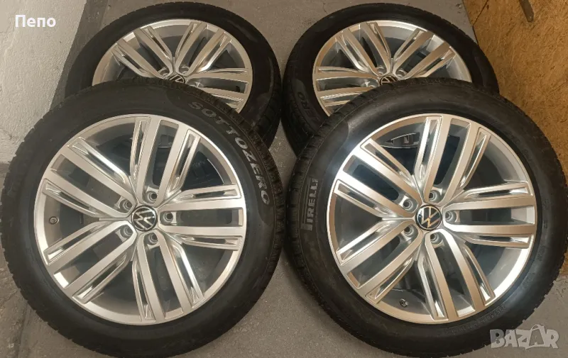 Оригинални джанти с гуми зимни 19 цола Vw Tiguan дот 2021г, снимка 1