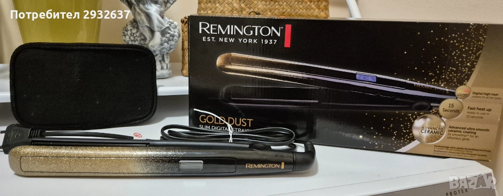Преса за коса REMINGTON Gold Dust, 2 , снимка 1