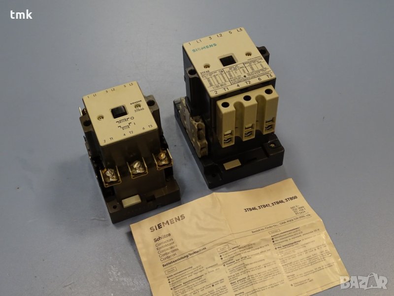 Контактор Siemens 3TF48, Siemens 3TB46, снимка 1