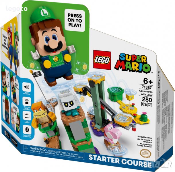 НОВО ЛЕГО 71387 Супер Марио-Приключения с Луиджи LEGO 71387 Super Mario™ - Character Pack Series 271, снимка 1