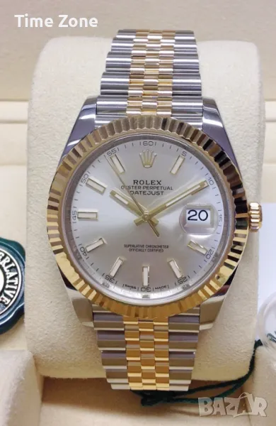 Rolex Datejust 41mm Two-Tone Yellow Gold White Dial Automatic Различни Варианти, снимка 1