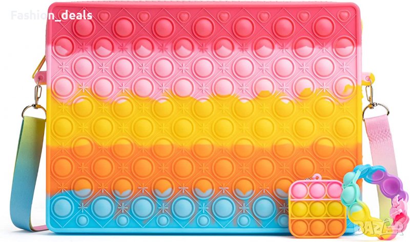 Нова Чанта за през рамо Попит силиконова играчка Гривна момиче Подарък, снимка 1