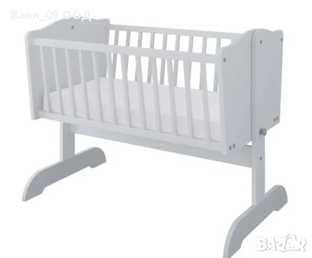 Бяла бебешка кошара/люлка, снимка 1