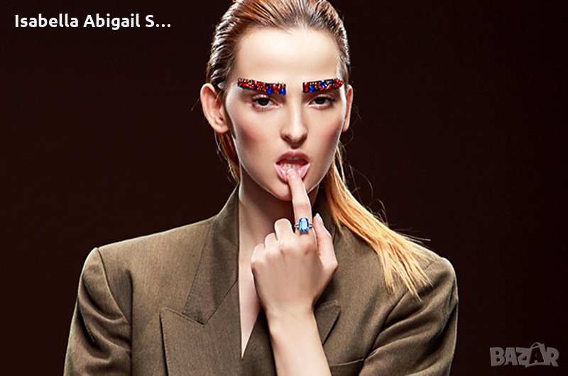 Женски пръстен с масивен аквамарин, снимка 1