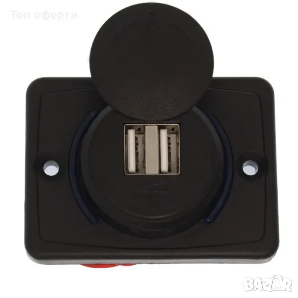 Зарядно за кола с 2 USB порта 12-24V - W05237, снимка 1