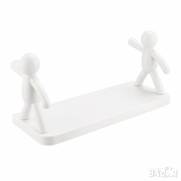 Стенна поставка с хуманоиден дизайн - Иновативно и забавно съхранение за вашата баня или кухня, снимка 1