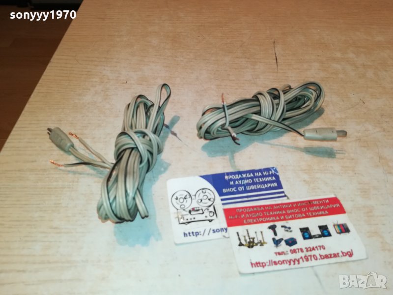 *TELEFUNKEN-КАБЕЛИ ЗА ТОНКОЛОНИ 2Х4м-SWISS 2912211141, снимка 1