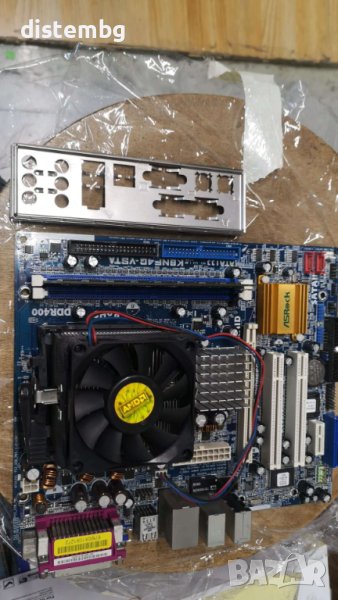 Дънна платка Asrock K8NF4G-VSTA с процесор AMD Sempron 2800+, снимка 1