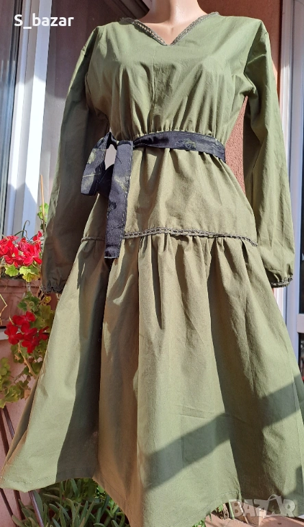 нова,памучна рокля,р-р с/м, снимка 1