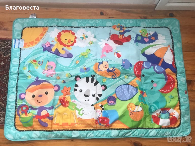 Голямо килимче за игра с аксесоари Fisher price, снимка 1