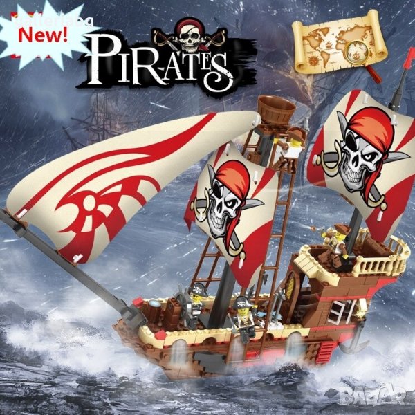Голям Конструктор на Пиратски кораб - 1 брой!, снимка 1