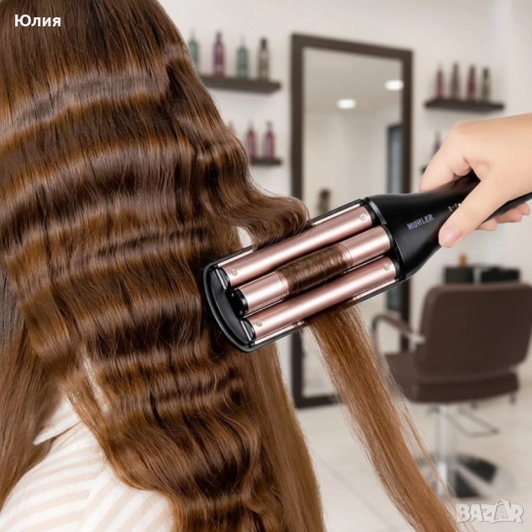 Преса за къдрене на коса 4in1 Muhler MHS-999, снимка 1