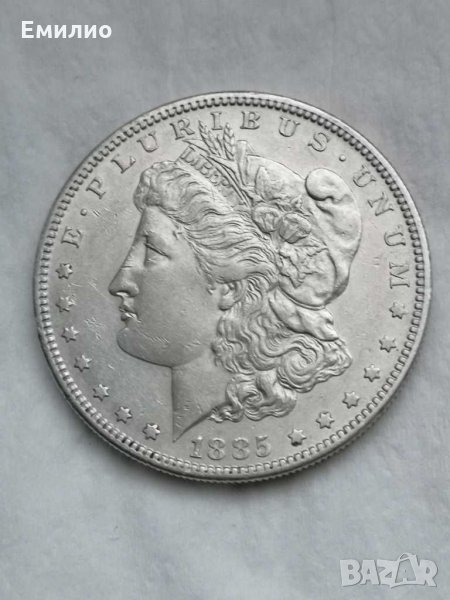 Rare ONE MORGAN DOLLAR 1885-S, снимка 1