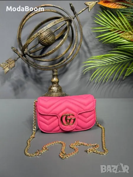 Gucci розова дамска чанта , снимка 1