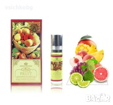 Дълготрайно арабско олио - масло Al Rehab 6мл FRUIT Сладък ананас, сочно манго,грозде, ароматна прас, снимка 1