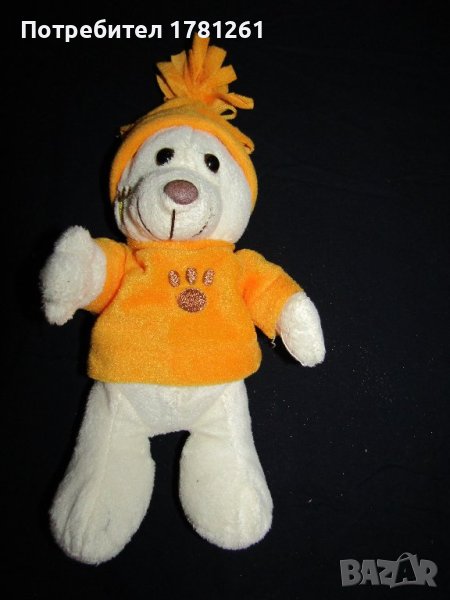Плюшена играчка мече с шапка, снимка 1