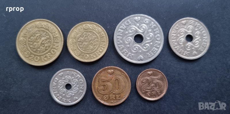 Дания . Датски крони. 7 бр., снимка 1