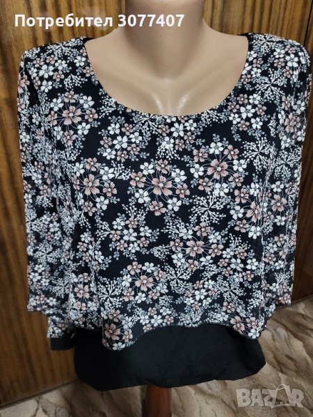 Дамска блуза от шифон на цветя, снимка 1