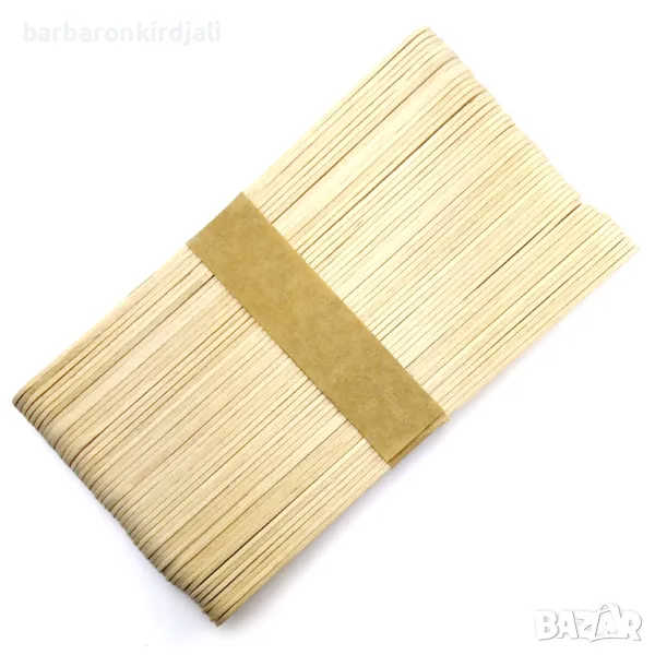 Дървени шпатули за кола маска 100 бр., снимка 1