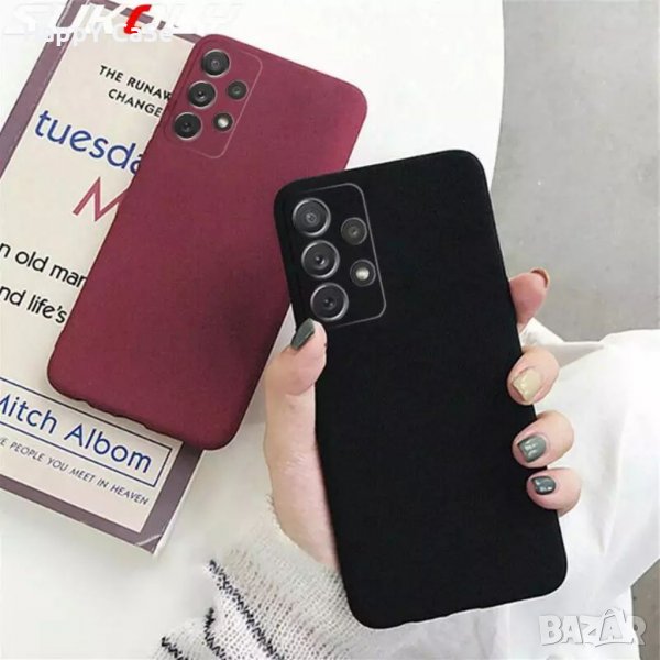 Samsung Galaxy A03 A13 A72 A42 4G 5G / Тънък черен мат кейс с камера протектор, снимка 1