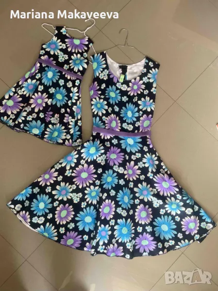 Рокли за майка и дъщеря Mini me, снимка 1