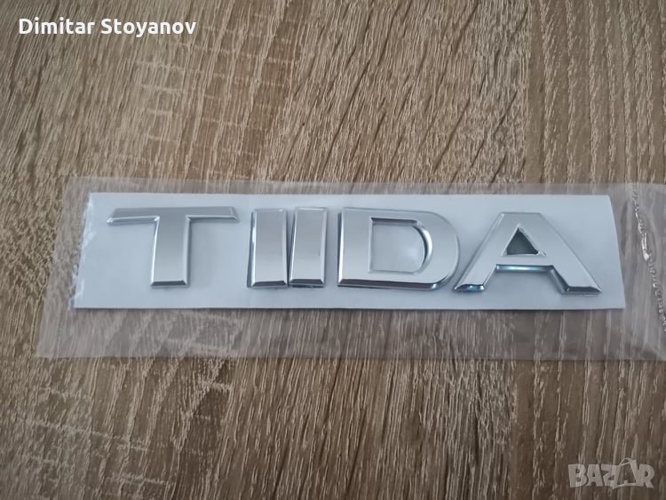Надпис емблема лого Нисан Тийда Nissan TIIDA, снимка 1