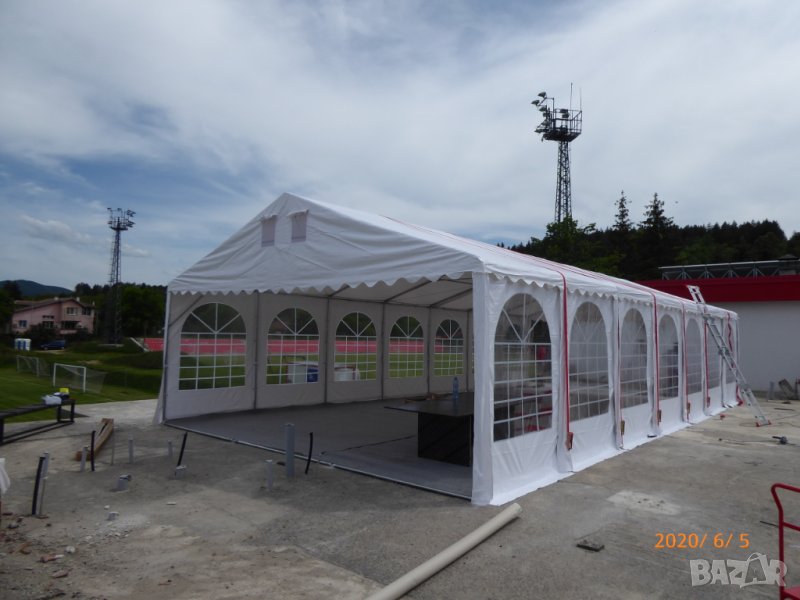 7х14 м XXL шатра - огнеустойчив PVC 550гр/м2 брезент, снимка 1