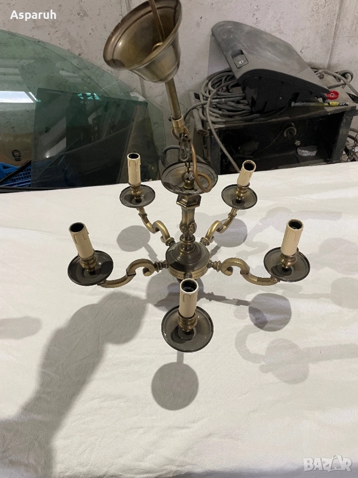 Стар бронзов полилей, снимка 1