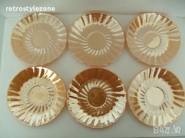 № 7978 стари малки чинийки - Termokrisa Mexico  - комплект 6 броя , снимка 3 - Сервизи - 49767275