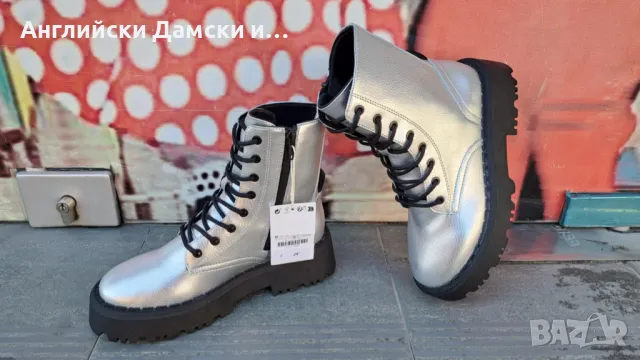 Английски дамски боти-ZARA , снимка 3 - Дамски боти - 47649666