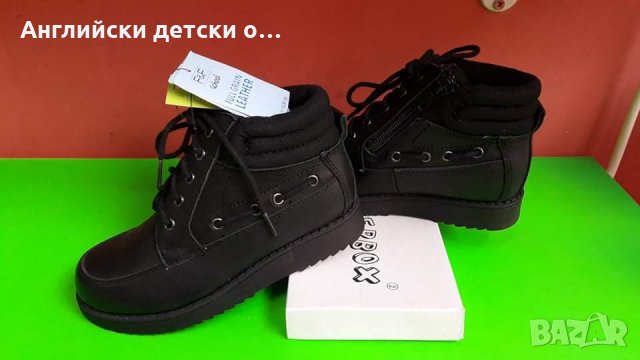 Английски детски боти естествена кожа , снимка 2 - Детски боти и ботуши - 30214183