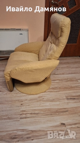 Релакс стол / Релакс кресло Optima - бежов , снимка 10 - Дивани и мека мебел - 52530754