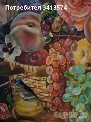  Стара картина .Маслена,платно, снимка 4 - Колекции - 51126167