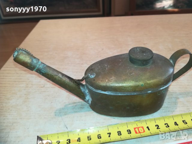 АНТИКА-ретро чаиник/леика-мед/месинг 2402211911, снимка 5 - Колекции - 31942375