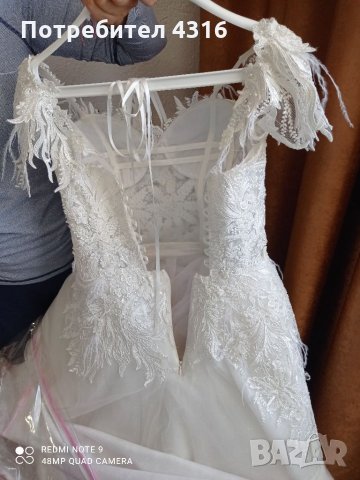 Дизайнерска булченска рокля, снимка 4 - Сватбени рокли - 32092925