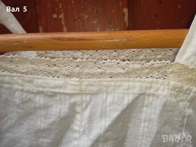 Автентичен кенарен комбинезон с дантела .Носия , риза, снимка 4 - Антикварни и старинни предмети - 51103380