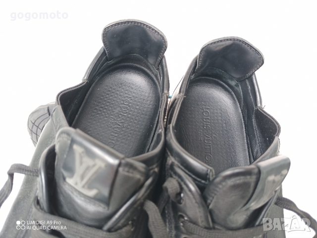 Limited Edition КАТО НОВИ LOUIS VUITTON® ORIGINAL LV TRAINER 100% BLACK LEATHER SNEAKER 39 - 40, снимка 10 - Ежедневни обувки - 44572285