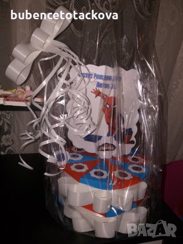 Картонена торта Спайдермен , снимка 3 - Подаръци за рожден ден - 30709144