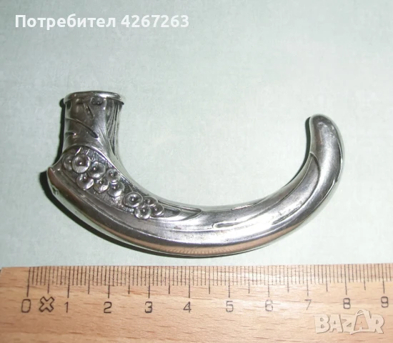 Старинна сребърна дръжка за чадър Art Nouveau / Jugendstil / Liberty, снимка 12 - Антикварни и старинни предмети - 50520768