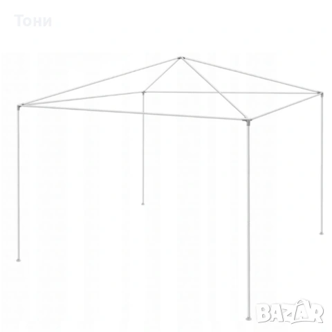 Сгъваема градинска шатра тип павилион 3 х 3 метра - водоустойчива и стабилна, снимка 6 - Градински мебели, декорация  - 53881283
