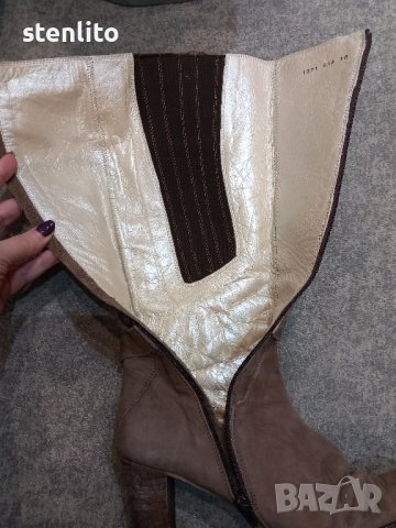 Дамски ботуши естествена кожа номер 38, снимка 16 - Дамски ботуши - 44350659